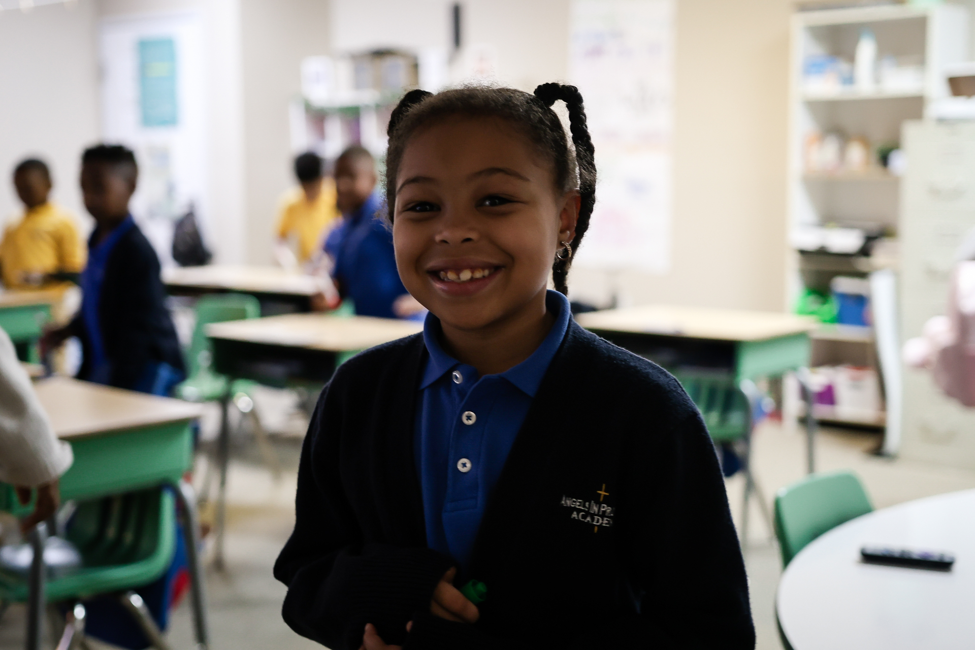 Happy students at Angels In Progress Academy